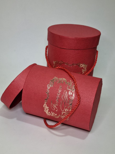 Набор коробок 2в1. Цвет красный фото 2