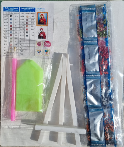 Алмазная мозаика 21*25 см на подставке. JA21145 фото 2