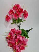 Искусственные цветы Нарцисс. Упаковка 5 шт. Цвет Цвет ярко-розовый .