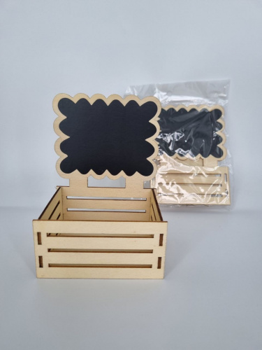 Кашпо декоративное для комплимента. Доска 2 шт. Размер 10*8*5. фото 2