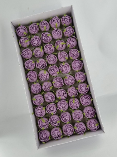 Роза бутон 3 см. Цвет фиолетовый