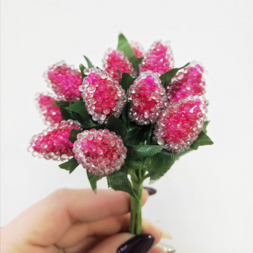 Ежевика сахарная на ножке "Ярко-розовая", пучок 12 шт.