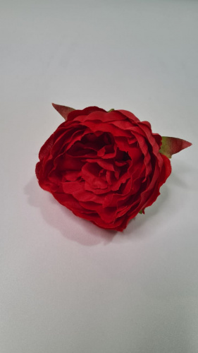 Искусственные цветы. Голова Пион. Упаковка 10 шт.Размер 8 см. Цвет красный