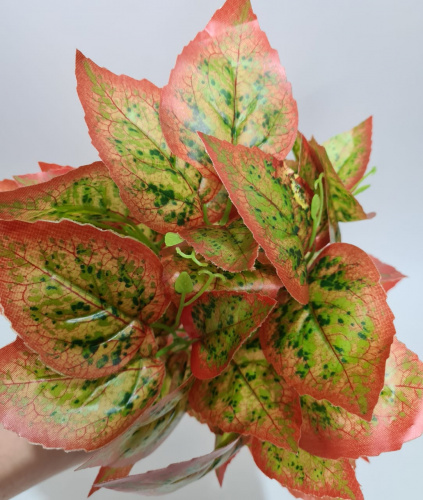 Искусственная травка Сциндапсус. Упаковка 2 шт. Цвет осени. фото 2