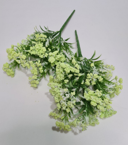 Искусственная травка. Набор 2 букета. Кашка цветок. ЦВЕТ светло- зелёный.