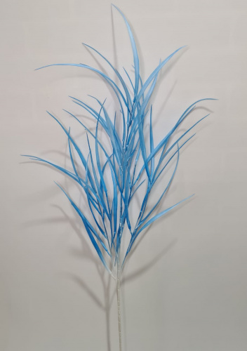 Флористическая трава. Высокая Осока 116 см. Упаковка 3 шт. Цвет синий. фото 2