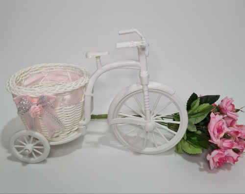 Велосипед кашпо ( большое колесо). Розовый