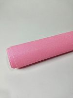 Фоамиран 2мм глиттерный розовый  размер 40*60 уп-10листов
