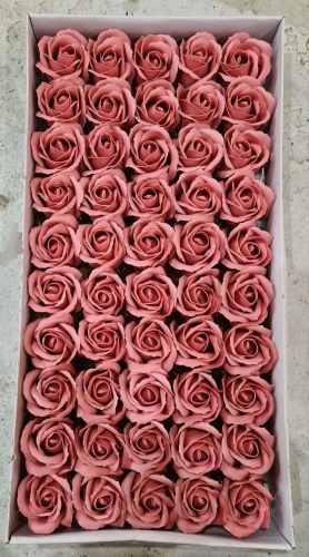 Декоративные розы 3-х слойные. Номер №59 Бутон 5 см. Искусственные