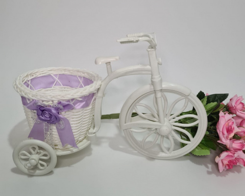 Велосипед кашпо ( большое колесо). Фиолетовый