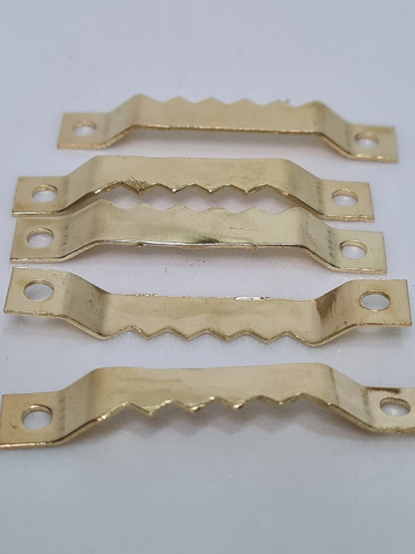 Гребешок металлический.  Для крепления.  Упаковка 1000 шт.Размер: длина 40 мм, ширина 7 мм. фото 2