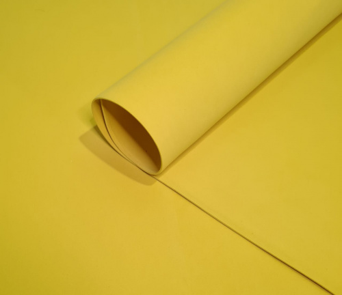 Фоамиран 1 мм 50*50 см. Цвет жёлтый.  Упаковка 10 листов.