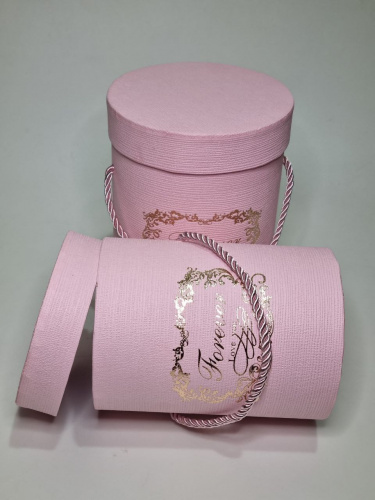 Набор коробок 2в1 Цвет розовый.  фото 2