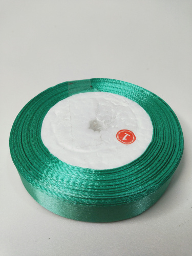 Лента атласная 2см 25 ярдов "Бирюзовая"