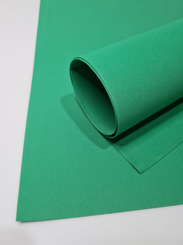Фоамиран 1 мм 50*50 Зелёный 10 листов.