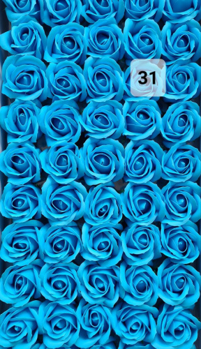 Декоративные розы 3-х слойные. Номер №31 Бутон 5 см. Упаковка 50 шт. Искусственные