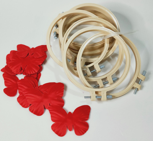 пяльцы круглые диаметр 12 см пластик