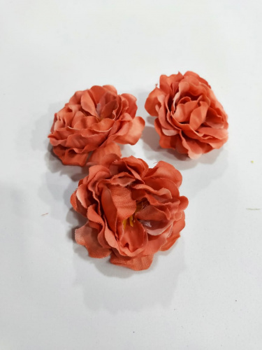 Пионовидная роза №8. Ткань 5 см. Упаковка 10 шт