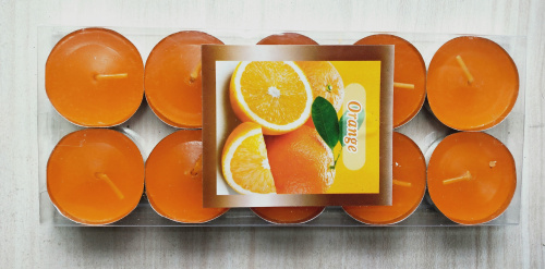 свечи чайные 10 шт желтые