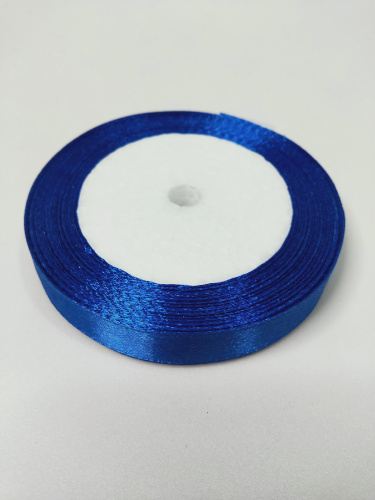 Лента атласная 1,2см 25 ярдов "Синяя"