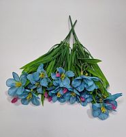 Искусственные цветы.  Фрезия. Цвет синий. Упаковка 2 шт.