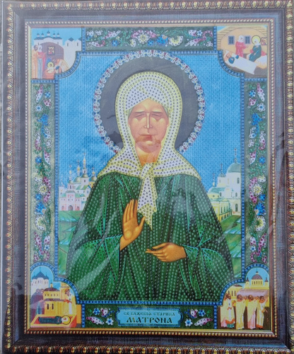 Алмазная мозаика на подрамнике. Православная. Арт.71180 Измерения 27*33 см.