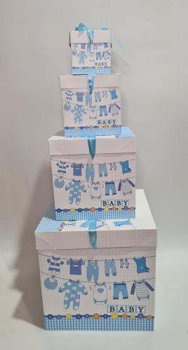 Набор раскладных коробок 4в1. Для Мальчика.