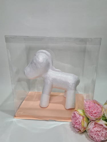 Коробка трансформер. Дно плотный картон, стенка и крышка пластик. фото 2