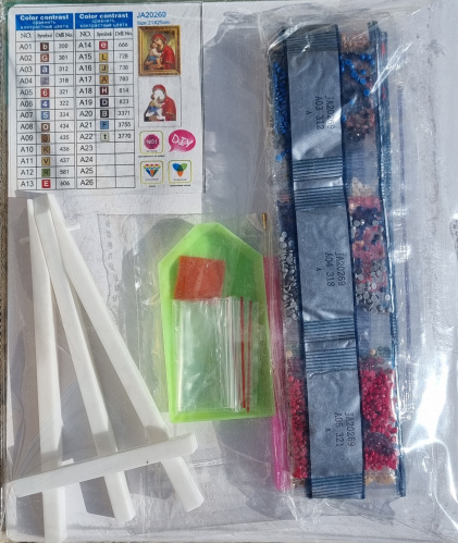 Алмазная мозаика 21*25 см на подставке. JA20269 фото 2