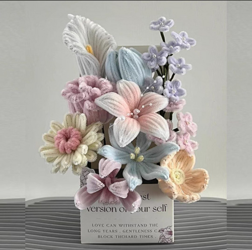 Синельная проволока кремовая. Размер: длина 30 см диаметр 0,5 см.  фото 2