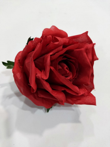 Головка розы №1. Ткань. Диаметр 10 см. Упаковка 5 шт.