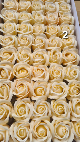 Мыльные розы 3-х слойные. Номер №2 Бутон 5 см.