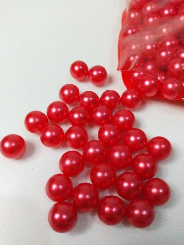жемчуг #10 красный без дырки 0,5кг