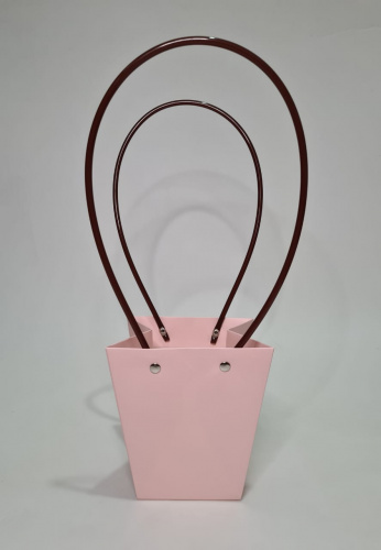 Сумка флористическая Трапеция. Цвет розовый. 2