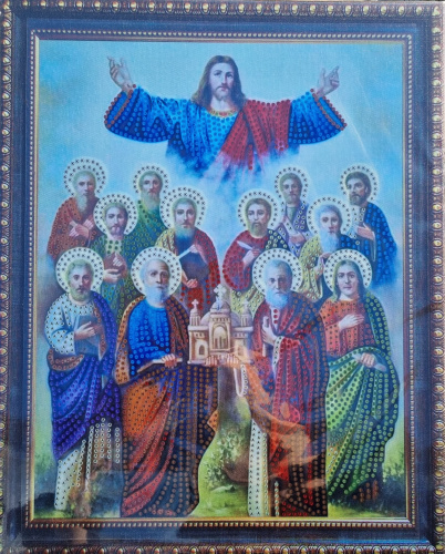 Алмазная мозаика на подрамнике. Православная. Арт.79532 Измерения 27*33 см.
