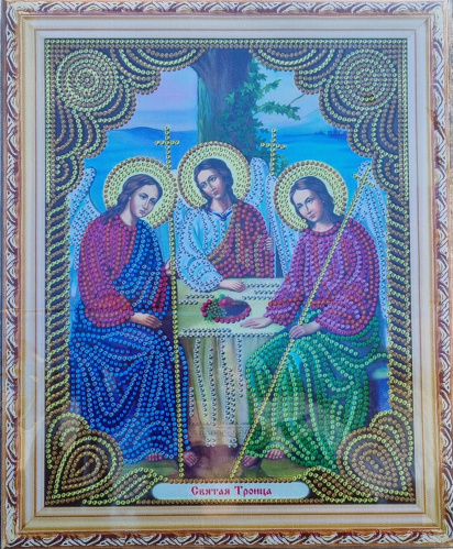 Алмазная мозаика на подрамнике. Православная. Арт.AS72617 Измерения 27*33 см.