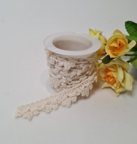 Тесьма декоративная. Кружево. Намотка 1,7 м.