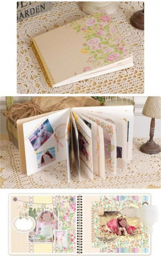 Скрапбукинг Фотоальбом желтый фото 2