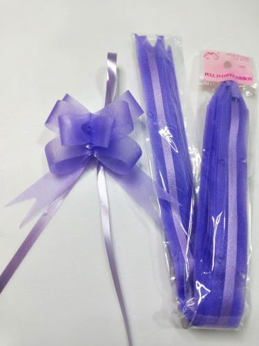 Бант складной.Цвет сиреневый. Упаковка 10 шт.
