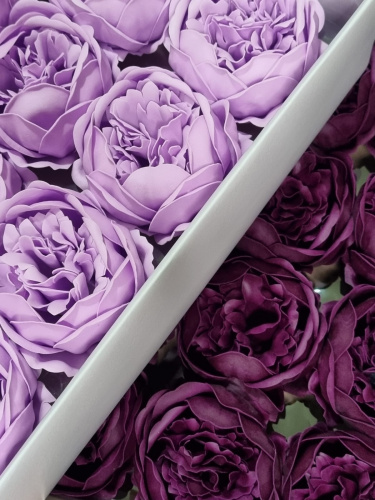 Набор пионов микс 9/13. Цвет Светло сиреневый/ Марсала