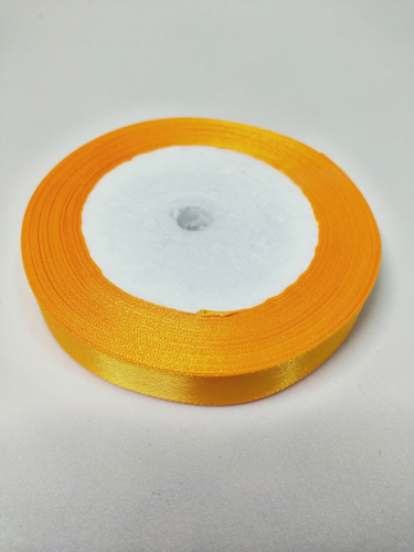 Лента атласная 1,2см 25 ярдов "Оранжевая"