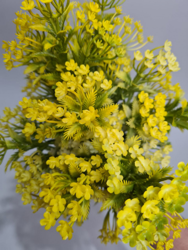 Искусственная травка Фацелия. Упаковка 2 шт. Цвет жёлтый. фото 2