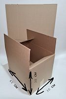 Коробка крафт. размер средний