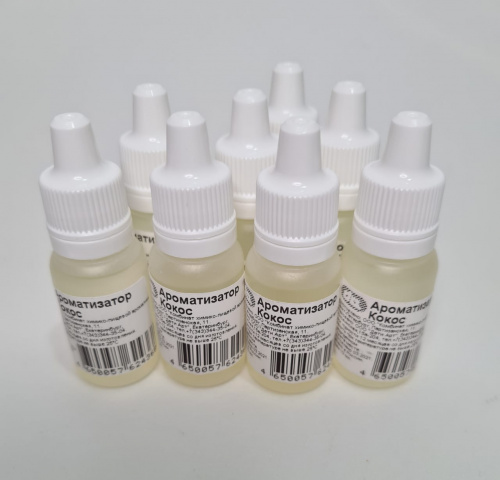 Ароматизатор для мыла Кокос, 10 мл ( флакон с капельницей). Ароматизатор для мыла Кокос, 10 мл ( флакон с капельницей).