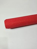 Фоамиран 2мм глиттерный красный   размер 40*60 уп-10листов