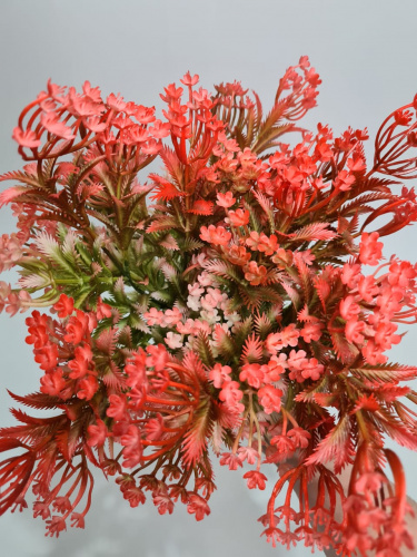 Искусственная травка Фацелия. Упаковка 2 шт. Цвет красный. фото 2